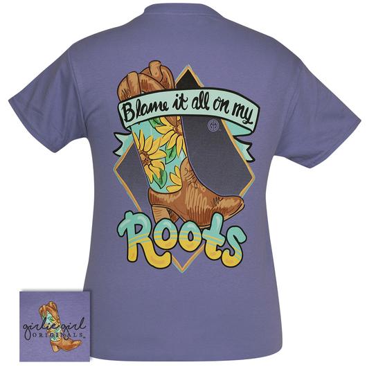 Girlie Girl Originals Preppy Blame It On Roots Boots - Adult & Kids T-Shirts, Sweatshirts & Hoodies apparel design preview 1