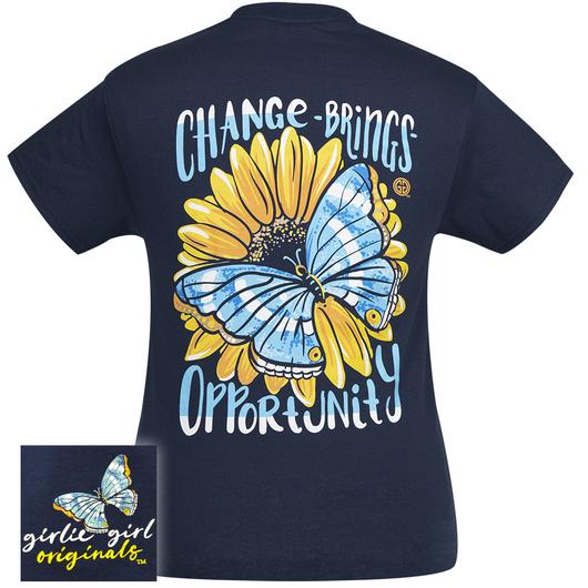 Girlie Girl Originals Preppy Change Brings - Adult & Kids T-Shirts, Sweatshirts & Hoodies apparel design preview 1