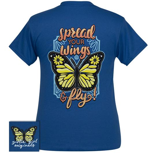 Girlie Girl Originals Preppy Spread Your Wings - Adult & Kids T-Shirts, Sweatshirts & Hoodies apparel design preview 1