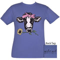 Girlie Girl Originals Preppy Sunflower Cow - Adult & Kids T-Shirts, Sweatshirts & Hoodies apparel design preview 1