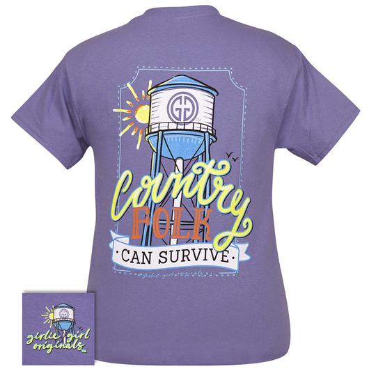 Girlie Girl Originals Preppy Country Folk Survive - Adult & Kids T-Shirts, Sweatshirts & Hoodies apparel design preview 1