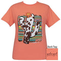 Girlie Girl Originals Preppy Serape Cactus Cow Print - Adult & Kids T-Shirts, Sweatshirts & Hoodies apparel design preview 1