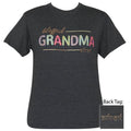 Girlie Girl Originals Preppy Blessed Grandma Glitter - Adult & Kids T-Shirts, Sweatshirts & Hoodies apparel design preview 1