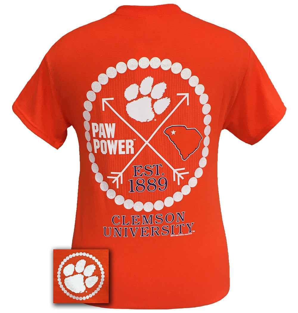 South Carolina Clemson Arrow Pearls Classy Girlie - Adult & Kids T-Shirts, Sweatshirts & Hoodies apparel design preview 1