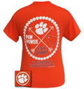 South Carolina Clemson Arrow Pearls Classy Girlie - Adult & Kids T-Shirts, Sweatshirts & Hoodies apparel design preview 1