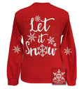Girlie Girl Originals Let It Snow Holidays Red - Adult & Kids T-Shirts, Sweatshirts & Hoodies apparel design preview 1