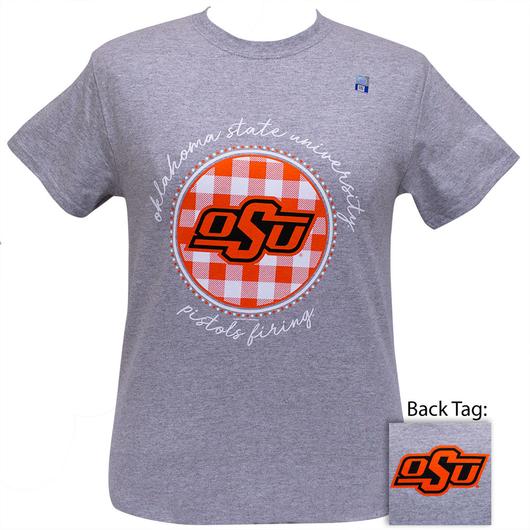 OSU Oklahoma State Buffalo Plaid Logo Sports Grey - Adult & Kids T-Shirts, Sweatshirts & Hoodies apparel design preview 1