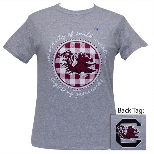 South Carolina Buffalo Plaid Logo Sports Grey - Adult & Kids T-Shirts, Sweatshirts & Hoodies apparel design preview 1