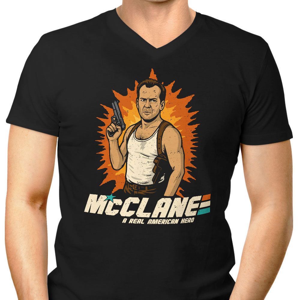 GI McClane Men's V-Neck - Adult & Kids T-Shirts, Sweatshirts & Hoodies apparel design preview 1