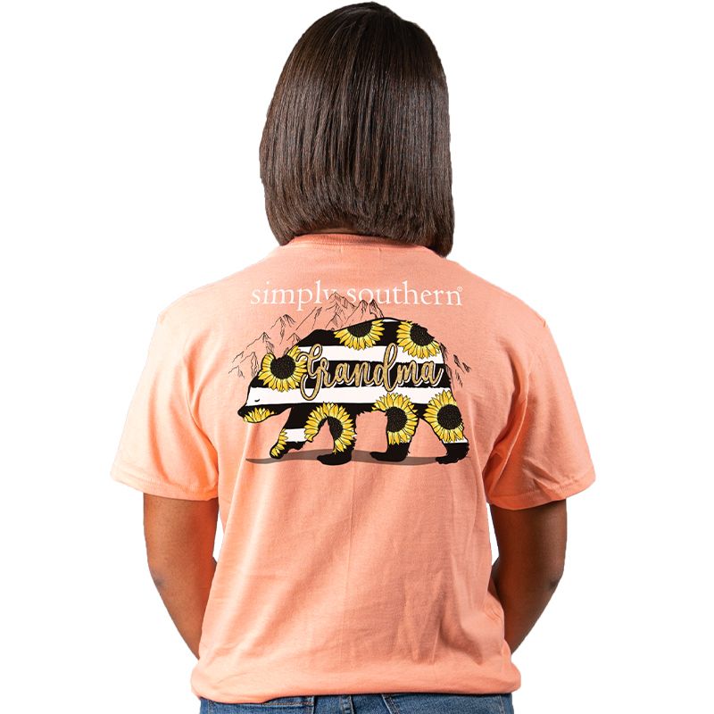 SALE Simply Southern Preppy Grandma Bear Sunflower - Adult & Kids T-Shirts, Sweatshirts & Hoodies apparel design preview 1