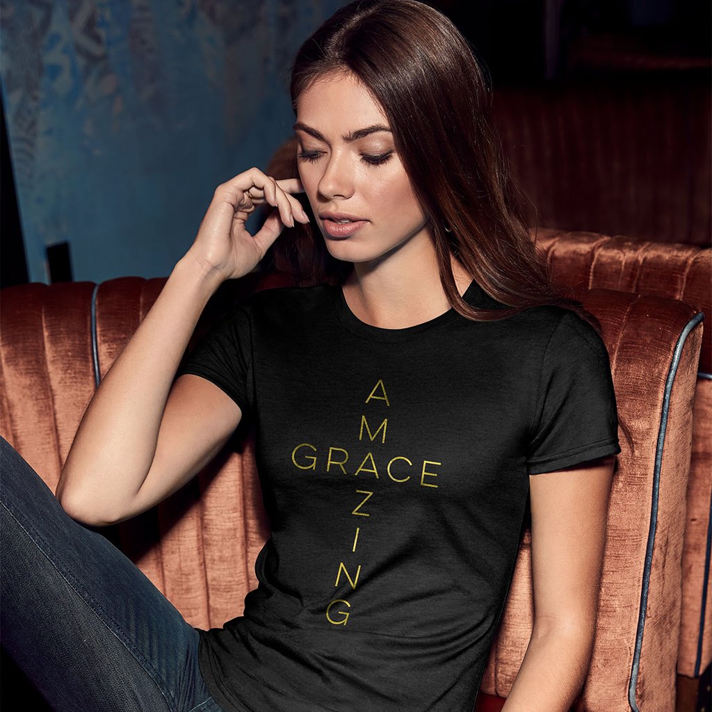 Grace Truth Amazing Cross Christian Cherished Girl - Adult & Kids T-Shirts, Sweatshirts & Hoodies apparel design preview 1