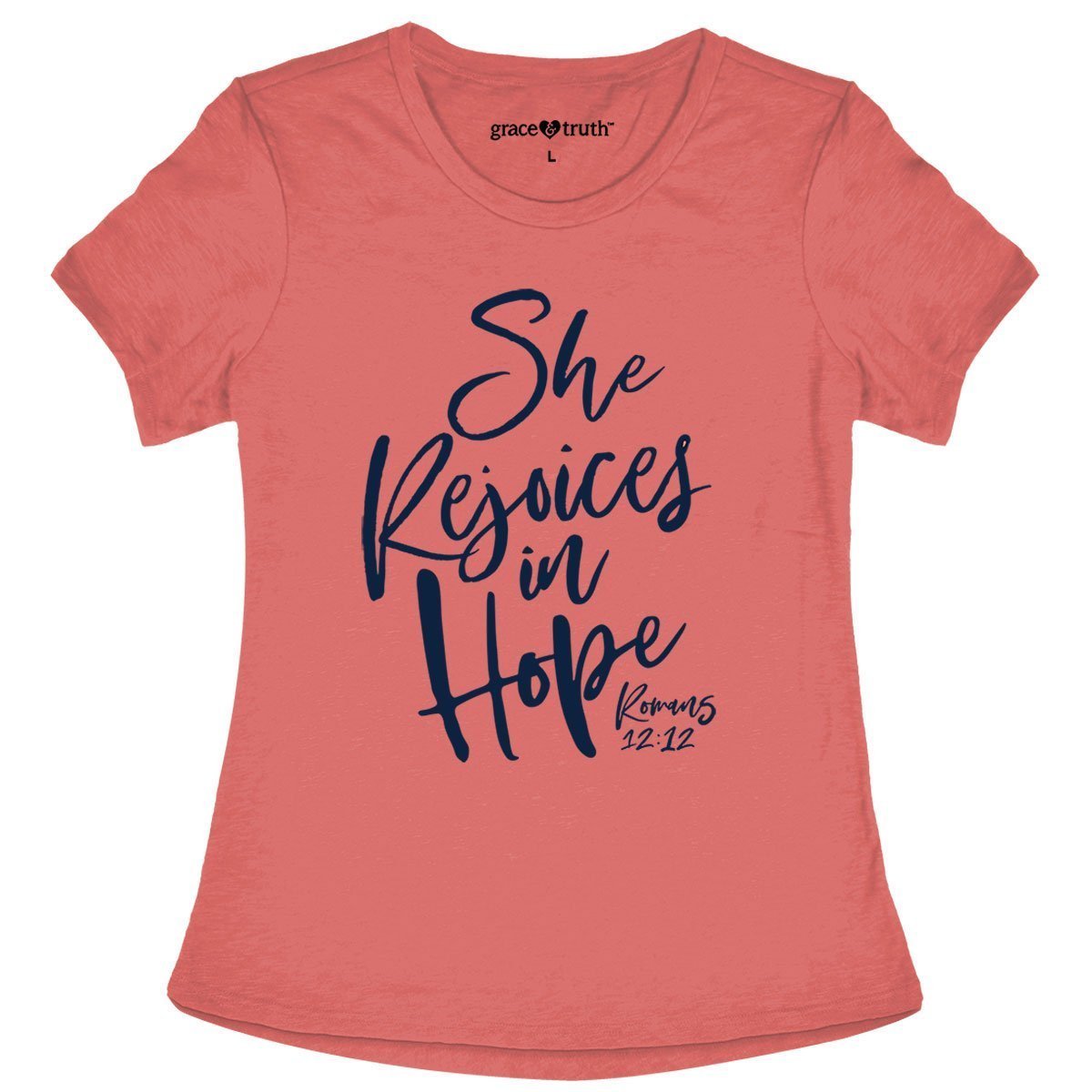 Cherished Girl Grace Truth She Rejoices in Hope - Adult & Kids T-Shirts, Sweatshirts & Hoodies apparel design preview 1