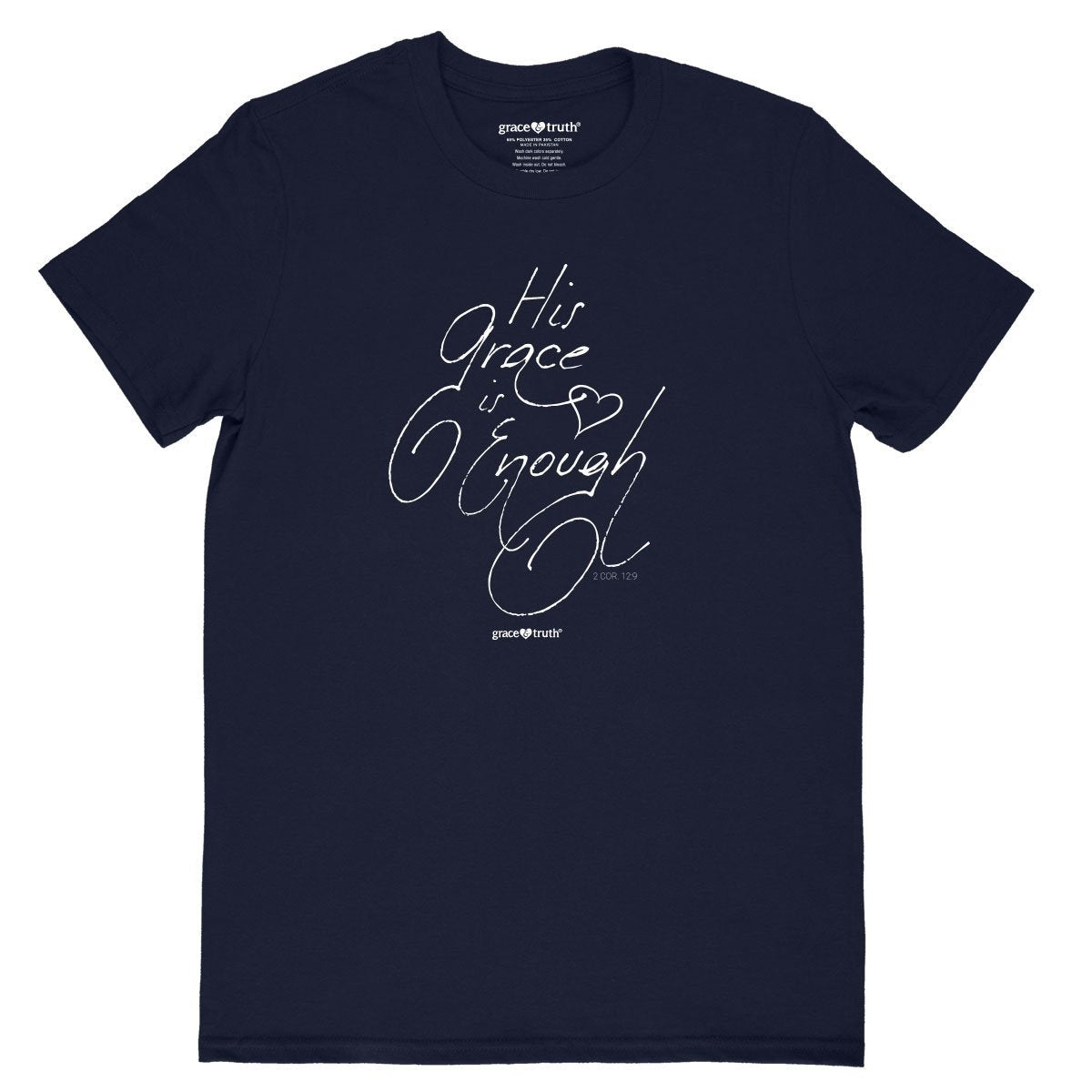 Cherished Girl Grace Truth His is Enough Girlie - Adult & Kids T-Shirts, Sweatshirts & Hoodies apparel design preview 2