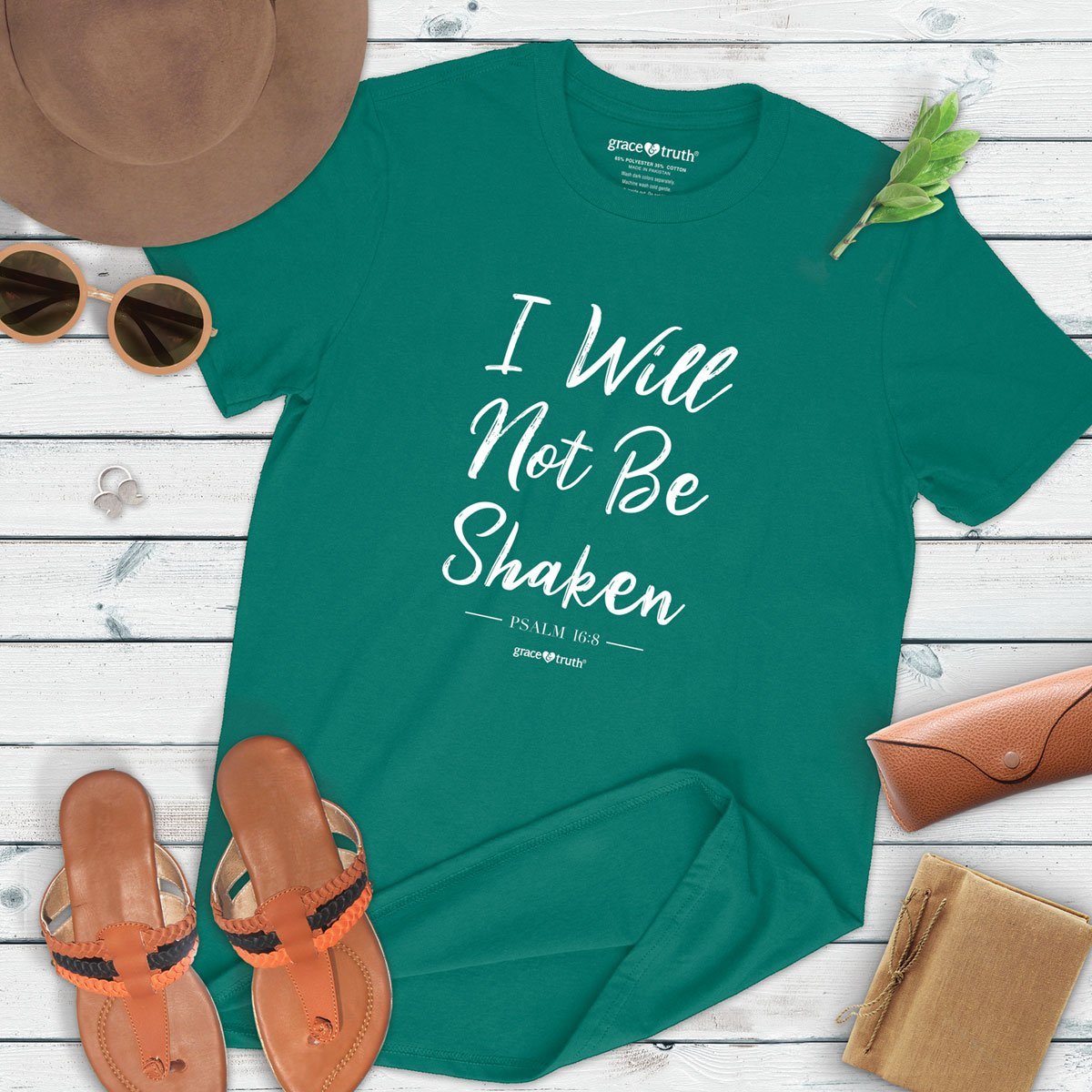 Cherished Girl Grace Truth I Will Not Be Shaken - Adult & Kids T-Shirts, Sweatshirts & Hoodies apparel design preview 2