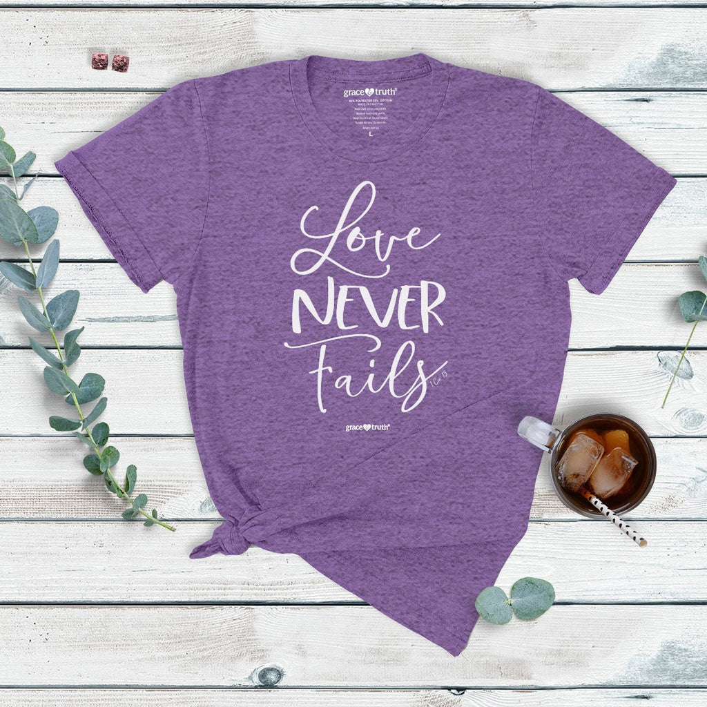 Cherished Girl Grace Truth Love Never Fails Christian - Adult & Kids T-Shirts, Sweatshirts & Hoodies apparel design preview 2