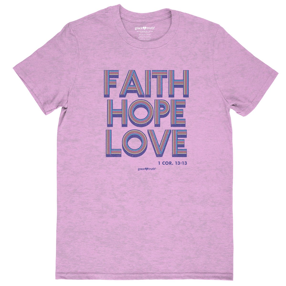 Cherished Girl Grace Truth Retro Faith Hope Love - Adult & Kids T-Shirts, Sweatshirts & Hoodies apparel design preview 1