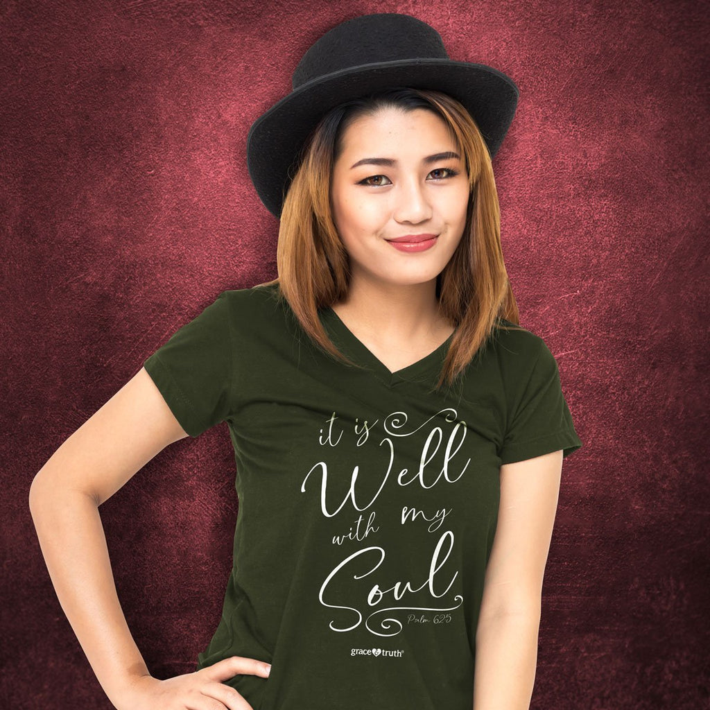 Cherished Girl Grace Truth It is Well With My Soul - Adult & Kids T-Shirts, Sweatshirts & Hoodies apparel design preview 1