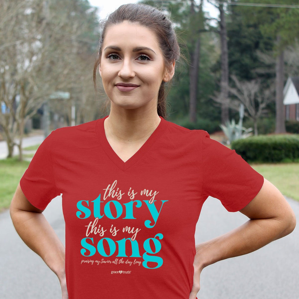 Cherished Girl Grace Truth This Is My Story Christian - Adult & Kids T-Shirts, Sweatshirts & Hoodies apparel design preview 2