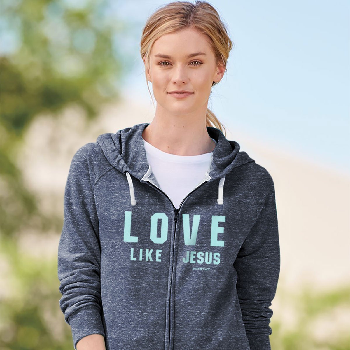 Cherished Girl Grace Truth Love Like Jesus Christian - Adult & Kids T-Shirts, Sweatshirts & Hoodies apparel design preview 2