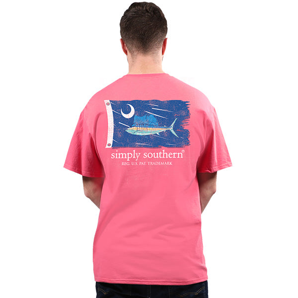 SALE Simply Southern Swordfish Flag Distressed - Adult & Kids T-Shirts, Sweatshirts & Hoodies apparel design preview 2