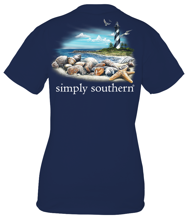 SALE Simply Southern Vintage Lighthouse Beach - Adult & Kids T-Shirts, Sweatshirts & Hoodies apparel design preview 1