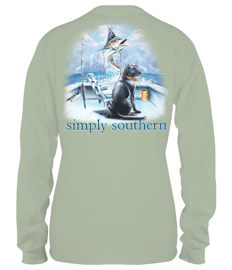 SALE Simply Southern Boat Dog - Adult & Kids T-Shirts, Sweatshirts & Hoodies apparel design preview 1