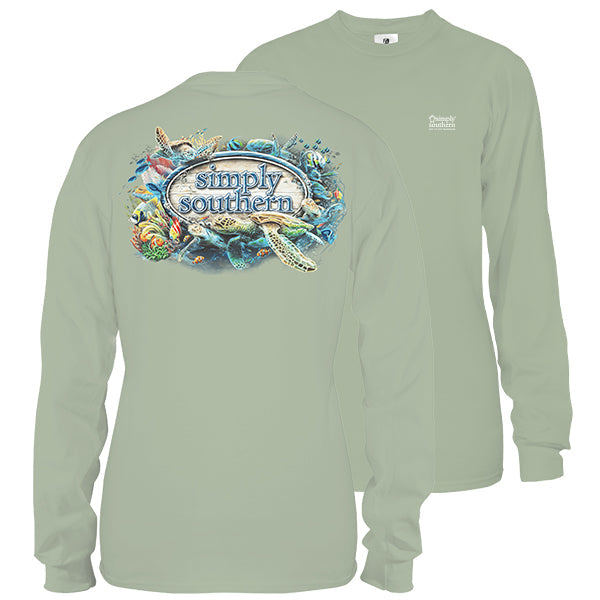 SALE Simply Southern Reef Life Turtles - Adult & Kids T-Shirts, Sweatshirts & Hoodies apparel design preview 1