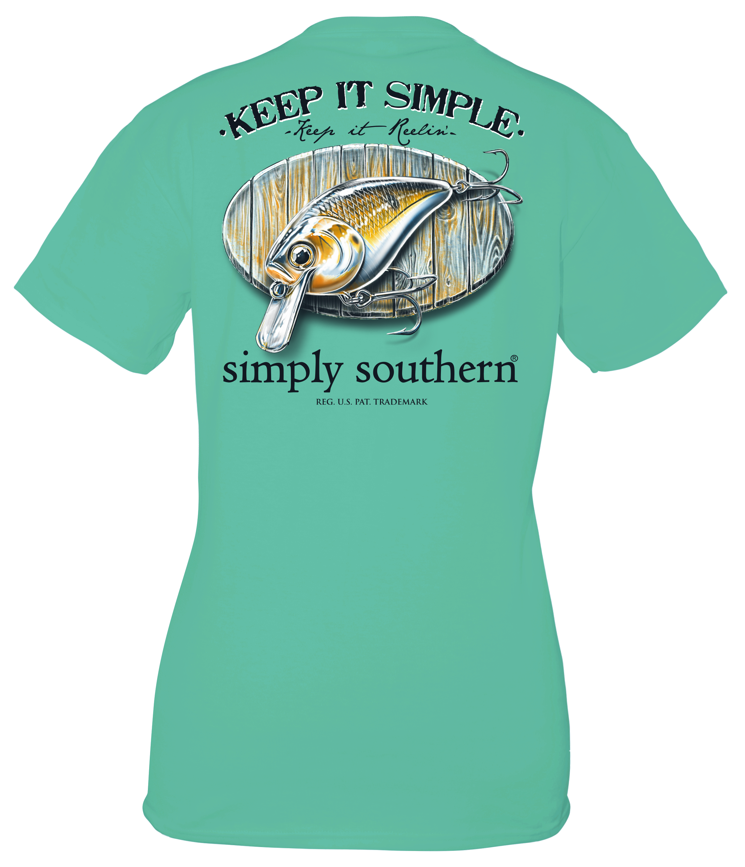 SALE Simply Southern Keep It Reelin Fishing Lure - Adult & Kids T-Shirts, Sweatshirts & Hoodies apparel design preview 1