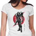 Galactic Bounty Hunter Sumi-e Women's V-Neck - Adult & Kids T-Shirts, Sweatshirts & Hoodies apparel design preview 1