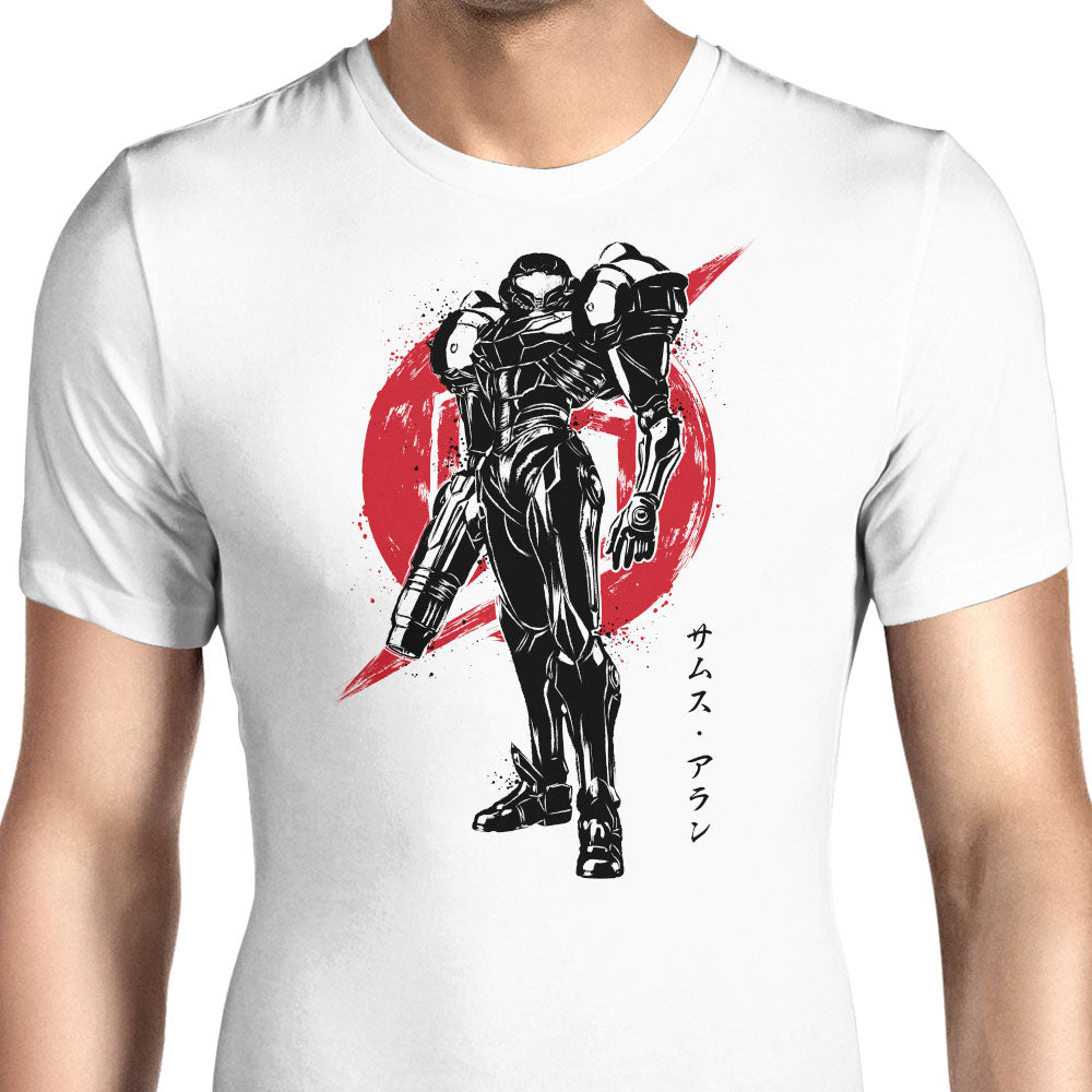 Galactic Bounty Hunter Sumi-e Men's Apparel - Adult & Kids T-Shirts, Sweatshirts & Hoodies apparel design preview 1