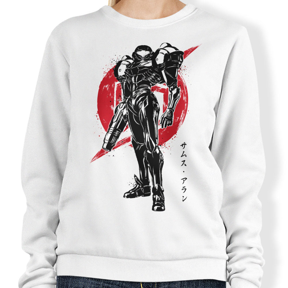 Galactic Bounty Hunter Sumi-e - Adult & Kids T-Shirts, Sweatshirts & Hoodies apparel design preview 1