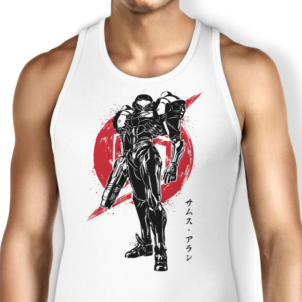 Galactic Bounty Hunter Sumi-e Tank Top - Adult & Kids T-Shirts, Sweatshirts & Hoodies apparel design preview 1