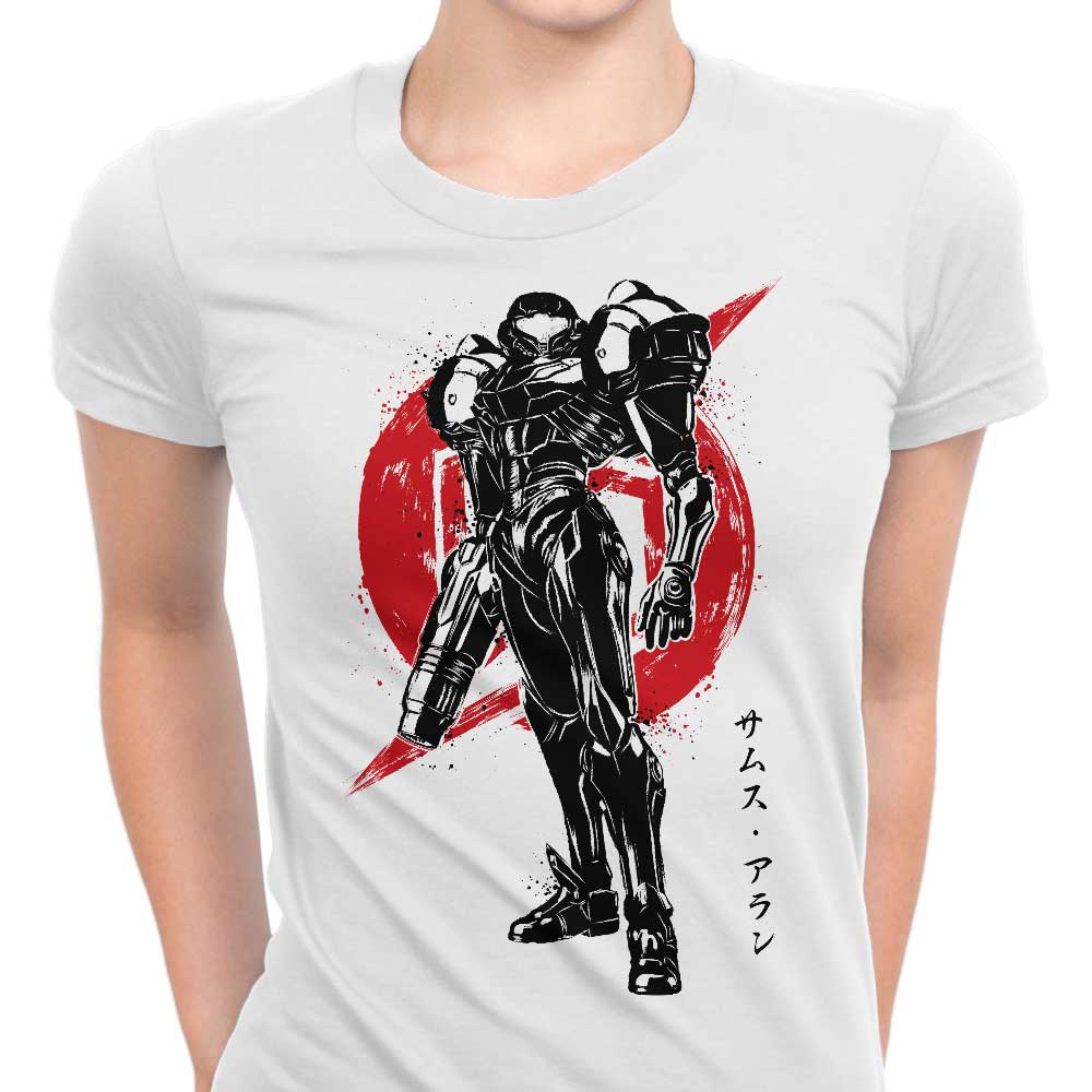 Galactic Bounty Hunter Sumi-e Women's Apparel - Adult & Kids T-Shirts, Sweatshirts & Hoodies apparel design preview 1