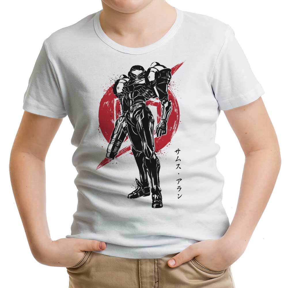 Galactic Bounty Hunter Sumi-e Youth Apparel - Adult & Kids T-Shirts, Sweatshirts & Hoodies apparel design preview 1