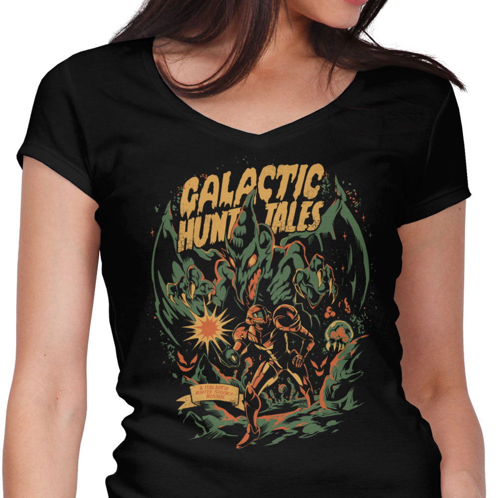 Galactic Hunt Tales Women's V-Neck - Adult & Kids T-Shirts, Sweatshirts & Hoodies apparel design preview 1