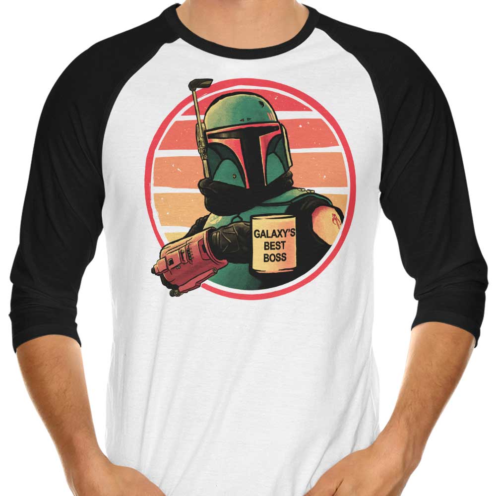 Galaxy's Best Boss 3/4 Sleeve Raglan - Adult & Kids T-Shirts, Sweatshirts & Hoodies apparel design preview 1