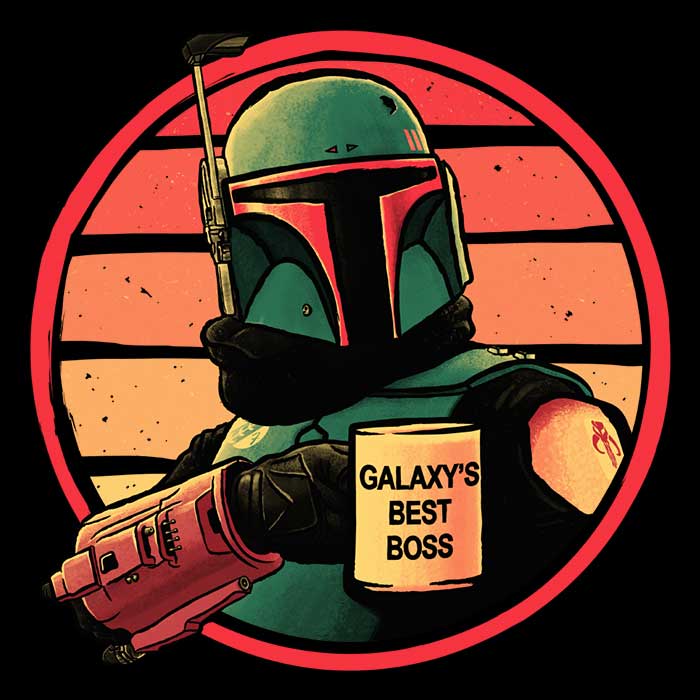 Galaxy's Best Boss Men's Apparel - Adult & Kids T-Shirts, Sweatshirts & Hoodies apparel design preview 2