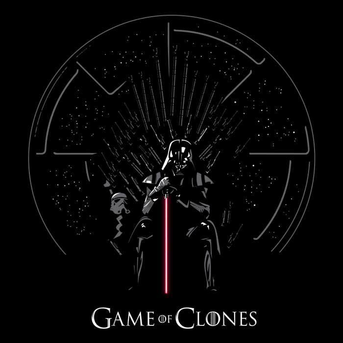 Game of Clones Men's Apparel - Adult & Kids T-Shirts, Sweatshirts & Hoodies apparel design preview 2