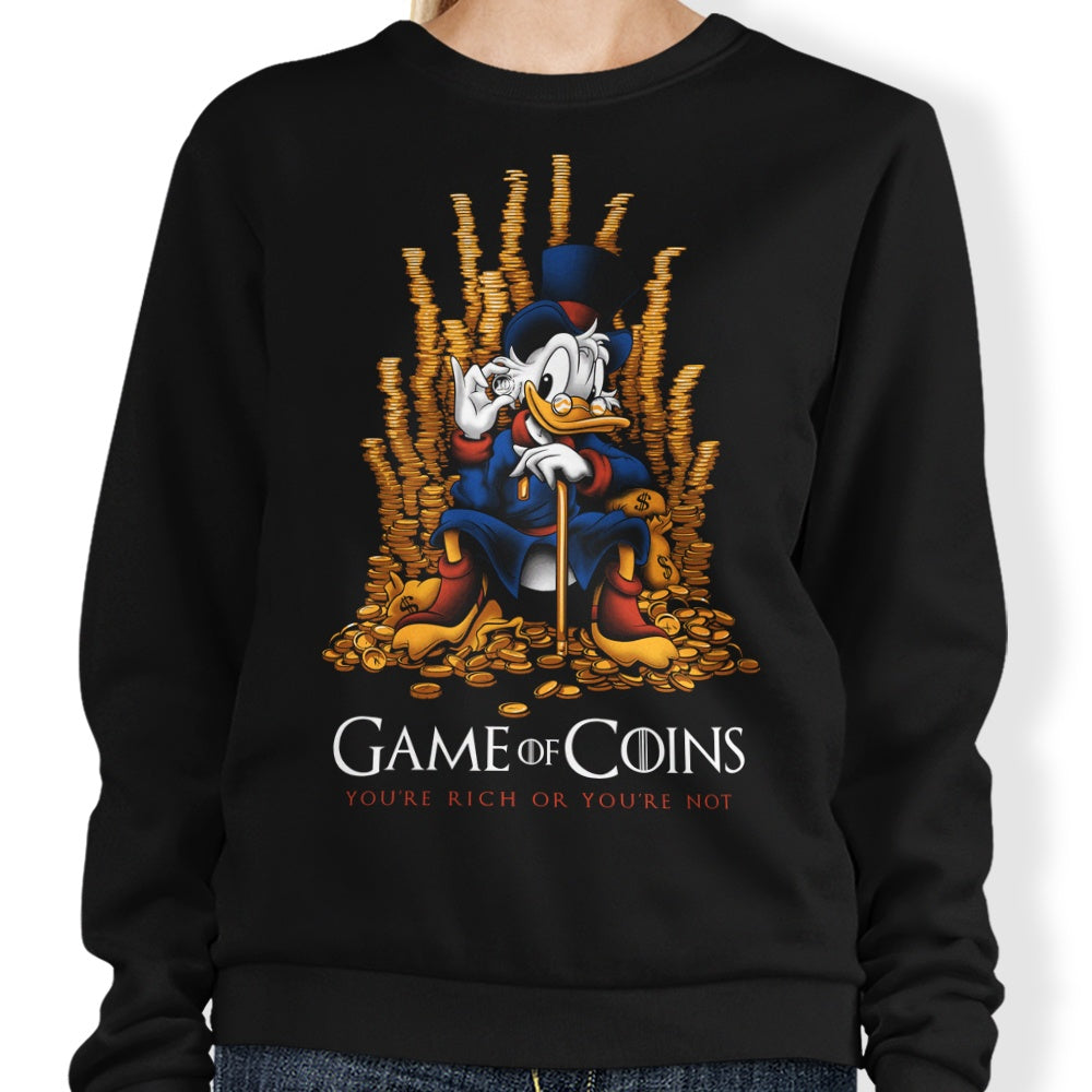 Game of Coins - Adult & Kids T-Shirts, Sweatshirts & Hoodies apparel design preview 1