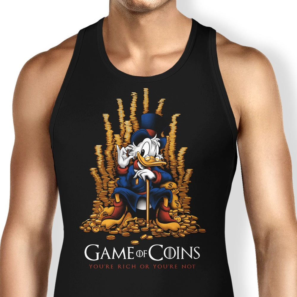 Game of Coins Tank Top - Adult & Kids T-Shirts, Sweatshirts & Hoodies apparel design preview 1