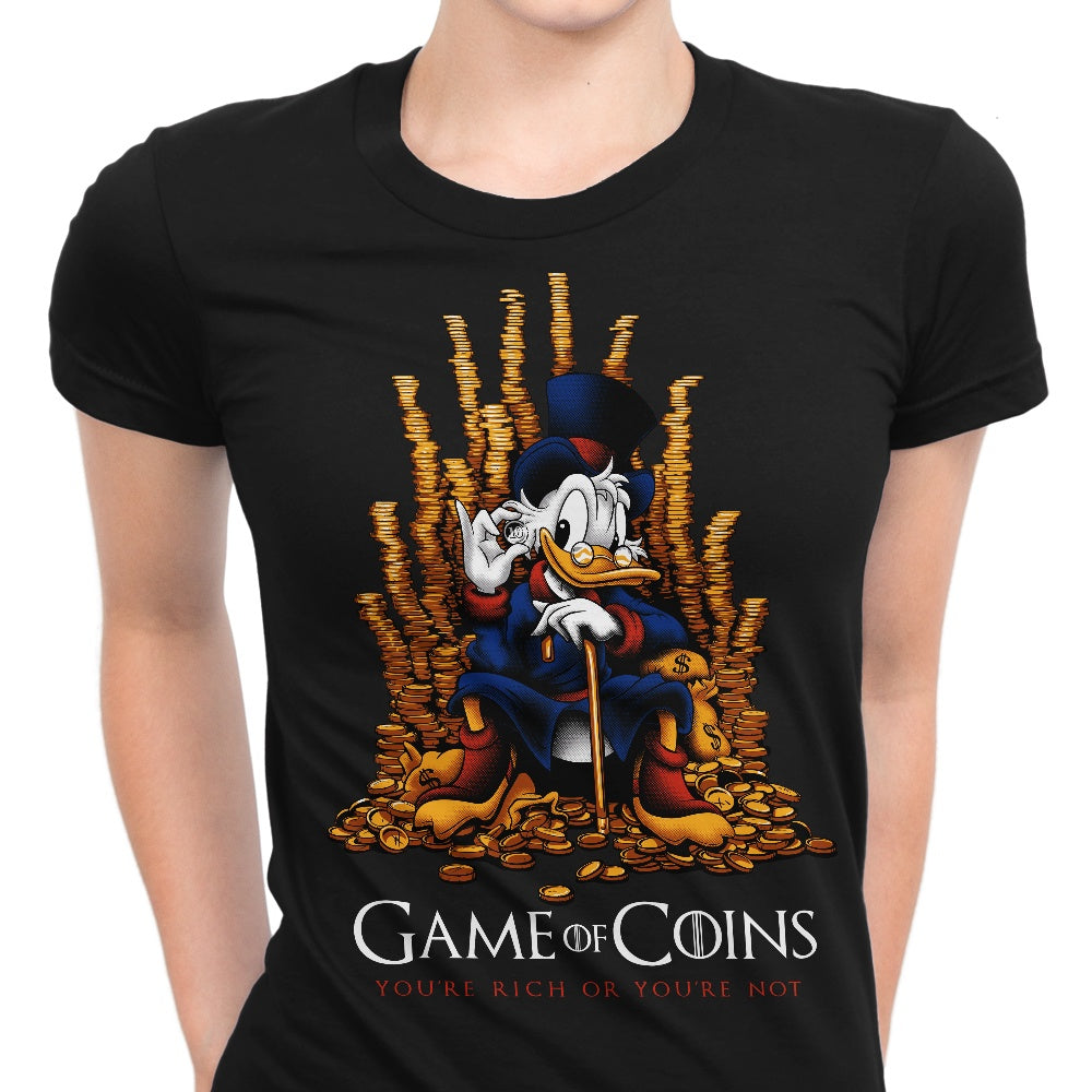 Game of Coins Women's Apparel - Adult & Kids T-Shirts, Sweatshirts & Hoodies apparel design preview 1