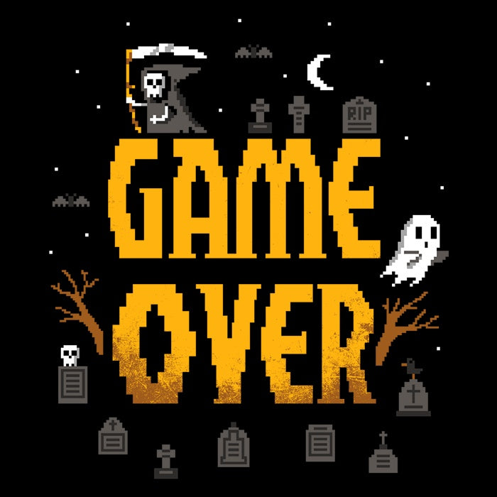 Game Over - Adult & Kids T-Shirts, Sweatshirts & Hoodies apparel design preview 2