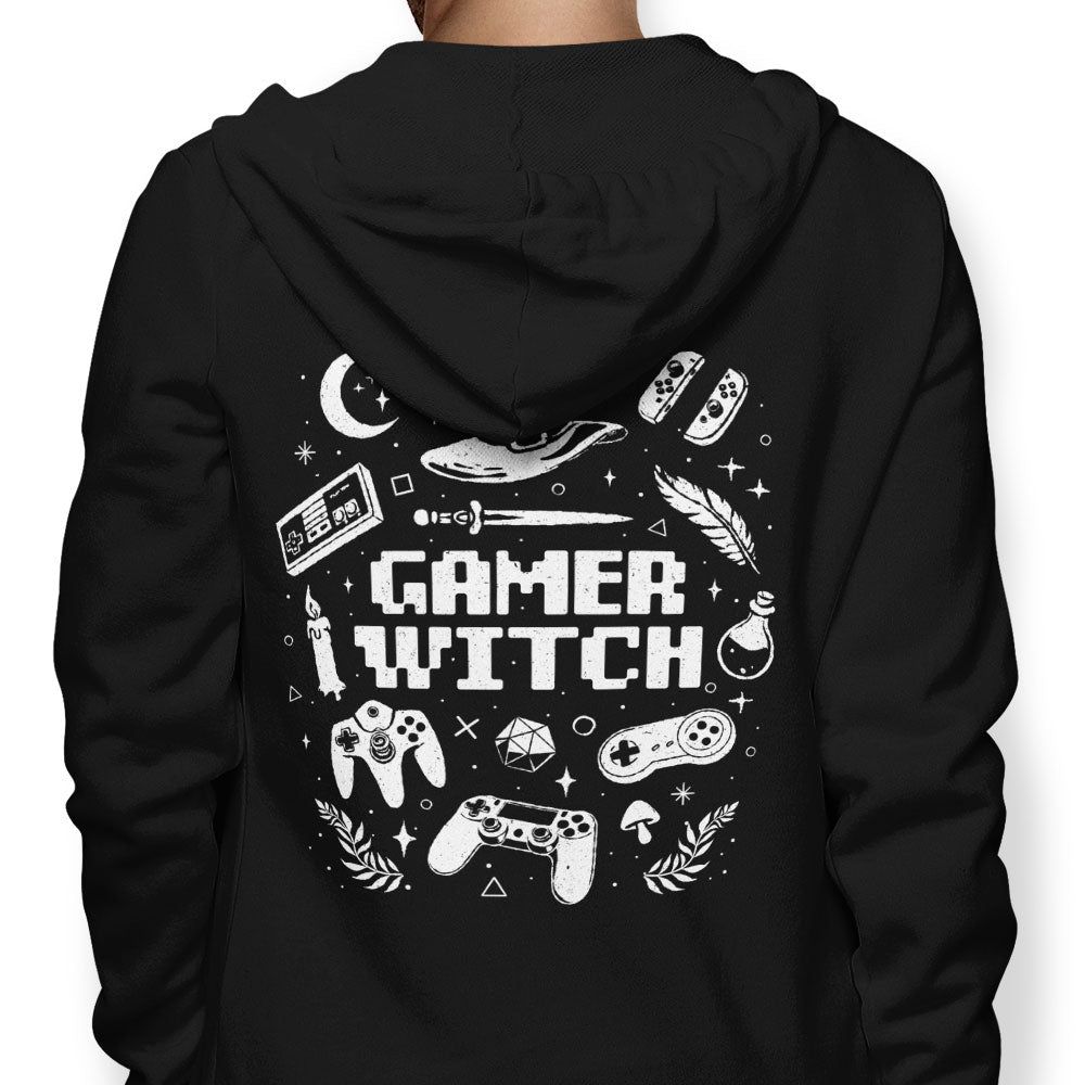 Gamer Witch - Adult & Kids T-Shirts, Sweatshirts & Hoodies apparel design preview 1