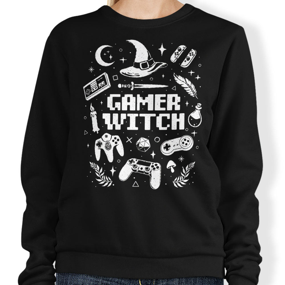 Gamer Witch - Adult & Kids T-Shirts, Sweatshirts & Hoodies apparel design preview 1
