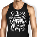 Gamer Witch Tank Top - Adult & Kids T-Shirts, Sweatshirts & Hoodies apparel design preview 1