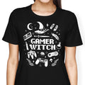 Gamer Witch Women's Apparel - Adult & Kids T-Shirts, Sweatshirts & Hoodies apparel design preview 1