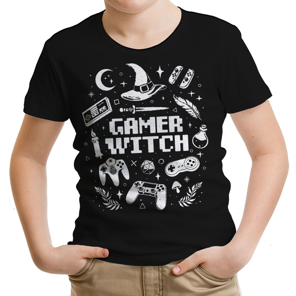 Gamer Witch Youth Apparel - Adult & Kids T-Shirts, Sweatshirts & Hoodies apparel design preview 1