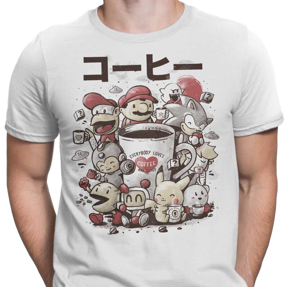 Games and Coffee Men's Apparel - Adult & Kids T-Shirts, Sweatshirts & Hoodies apparel design preview 2
