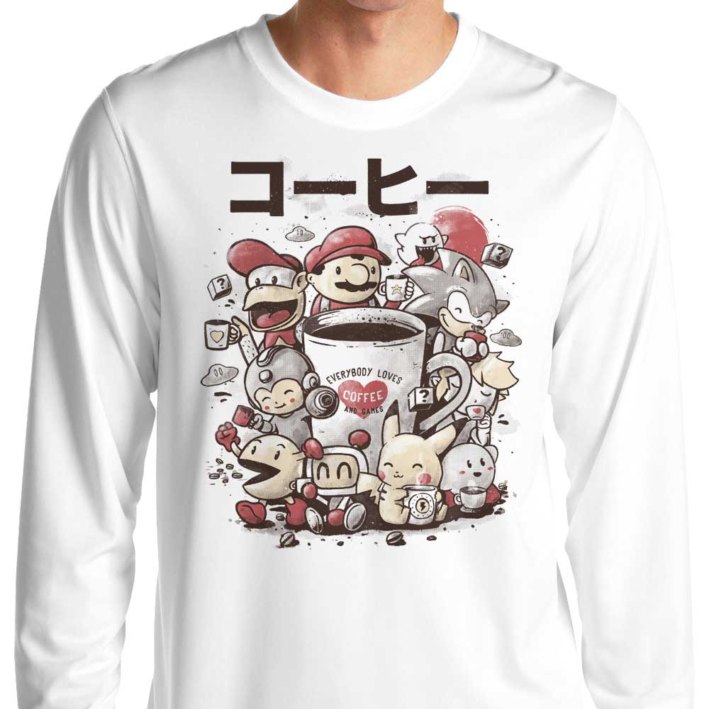 Games and Coffee - Adult & Kids T-Shirts, Sweatshirts & Hoodies apparel design preview 1