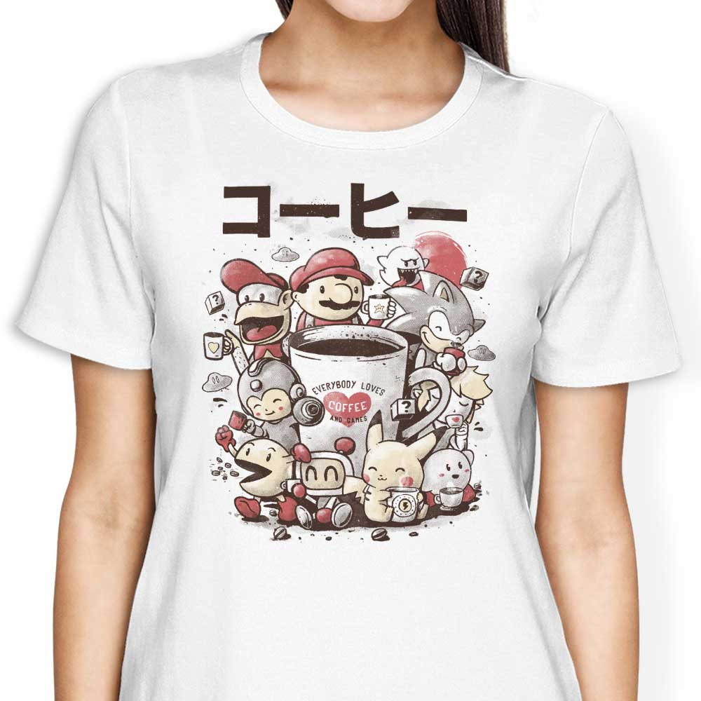 Games and Coffee Women's Apparel - Adult & Kids T-Shirts, Sweatshirts & Hoodies apparel design preview 2